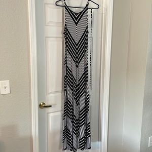 Black and White Striped Sundress
